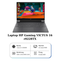 Laptop HP Victus 16-r0228TX - 9Q979PA (i5-13500H/ GeForce RTX™ 4050/ 32GB/ 512GB/ Windows 11)