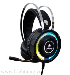 Tai Nghe Lightning V6S 7.1 USB - Led RGB (JACK cắm USB)