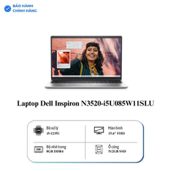 Laptop Dell Inspiron N3520-i5U085W11SLU (Intel Core i5-1235U | 8GB | 512GB | 15.6 inch FHD | Win 11 | Office | Bạc)