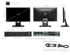 Màn hình Dell E1916HV (18.5 inch/HD/TN Phẳng/60Hz/Đen)