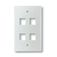 Face plates - Mặt nạ 04 port, US type, 70 x 114mm - Mặt phẳng