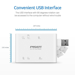 Đọc thẻ USB2.0 All-in-One PISEN TS-E070 SD, MS, XD, CF, TF, M2