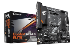 MAINBOARD GIGABYTE B550M AORUS ELITE (AMD B550, SOCKET AM4, M-ATX, 4 KHE RAM DDR4)