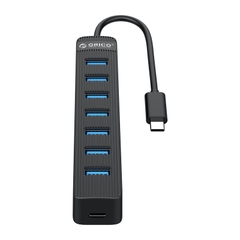 Bộ chia Type C ra 7 cổng USB 3.0 Orico TWC3-7A-BK-EP