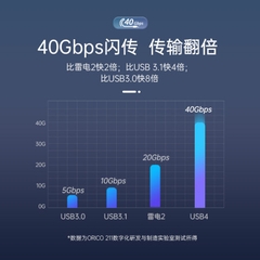 Cáp Data USB 4.0 Orico U4C03-BK-BP