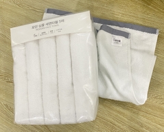 Set 5c Khăn gội 38x78cm trọng lượng 120gr 100% cotton cao cấp