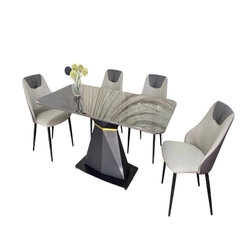 Bàn ăn đồng hồ cát - BAD08