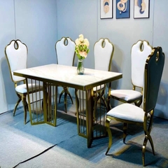 BÀN ĂN CHÂN 3 CẠNH VIỀN BO MẶT ĐÁ - BACCN1