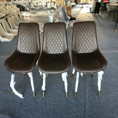 Ghế ăn loft trám da