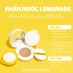 Lemonade Phấn nước Matte Addict Cushion - A02 Natural