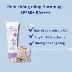 Hatomugi Chống Nắng UV Care & Tone Up SPF50+ PA++++ D/C
