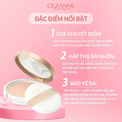 Cezanne Phấn phủ UV Silk Cover Powder