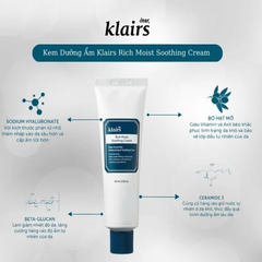 Klairs Kem Dưỡng Rich Moist Soothing Cream