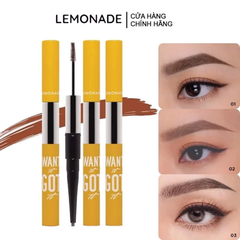 Lemonade Kẻ Mày Want It Got It Dual Eyebrow 2g - #03 Gray Brown