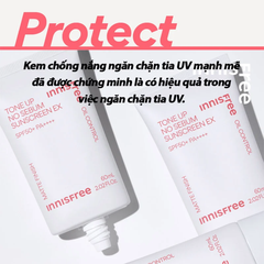 (Mẫu Mới) Innisfree Kem Chống Nắng  Tone Up No Sebum Sunscreen EX SPF 50+ PA++++ 50ml