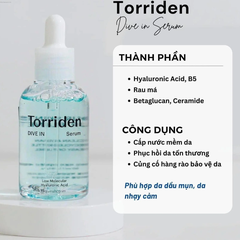 Torriden Tinh Chất Dive-in Hyaluronic Acid Serum 50ml