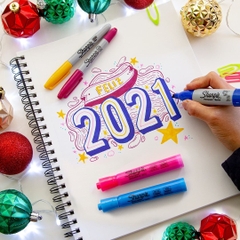 Bút lông dầu vẽ trên nhiều chất liệu Sharpie Chisel Tip