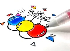 Bút bi Gel mực nổi 3D, bóng sáng để vẽ trang trí Sakura Gelly Roll Glaze - Ngòi 0.6mm