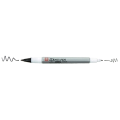 Bút lông dầu 2 đầu vẽ đa chất liệu Sakura Identi Pen - Ngòi 0.4mm / 1.0mm