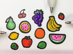 Bút bi Gel mực nổi 3D, bóng sáng để vẽ trang trí Sakura Gelly Roll Glaze - Ngòi 0.6mm