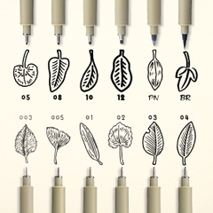 Bút line đi nét vẽ kỹ thuật đủ size Sakura Pigma Micron - Màu đen