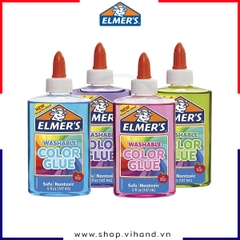 Keo dán trong suốt Elmer’s Washable Color Glue 147ml