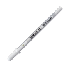 Bút bi Gel đi nét line màu trắng size 05, 08, 10 Sakura Gelly Roll - White