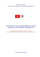 Overview of WTO activities related to E-commerce