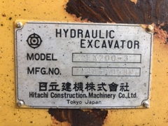 Máy xúc đào hitachi EX200-3- 79549 đường búa nguyên bản