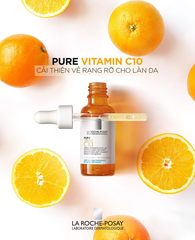 LA ROCHE POSAY REDERMIC PURE VITAMIN C10 SERUM / DƯỠNG CHẤT GIÚP CẢI THIỆN DA, GIÚP DA TRÔNG SÁNG VÀ ĐỀU MÀU HƠN