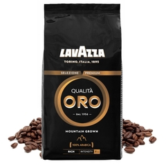 Cà phê hạt đã rang Lavazza Oro Qualita 1000g, 100% Arabica, Intensity 7/10, Made in Italy