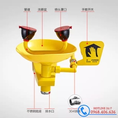 Vòi rửa mắt khẩn cấp gắn tường Trung Quốc XSD-7720T