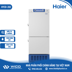 Tủ Lạnh Buồng 2-8 độ 185 lít & Buồng -20 đến -40 độ C  97 lít Haier HYCD-282(A)