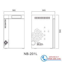 Tủ Ấm N-Biotek Hàn Quốc NB-201 (42 Lít) / NB-201L (179 Lít)