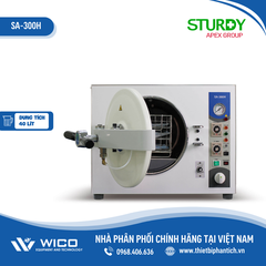 Nồi Hấp Tiệt Trùng Để Bàn 40 Lít Sturdy Đài Loan SA-300H | Sấy Tự Động