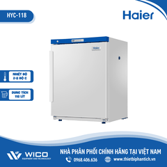 Tủ Bảo Quản Dược Phẩm - Vacxin 2-8 Độ C Haier 118 Lít HYC-118(A)