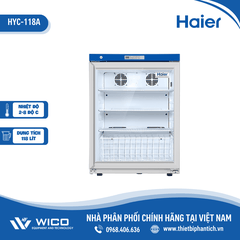 Tủ Bảo Quản Dược Phẩm - Vacxin 2-8 Độ C Haier 118 Lít HYC-118(A)