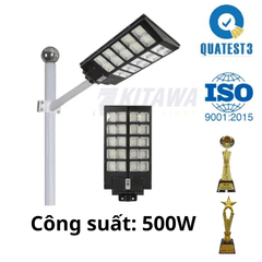 [500W] Đèn Đường Năng Lượng Mặt Trời Liền Thể 2 Cánh Kitawa 500W LT5500