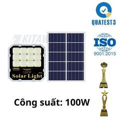 [100W] Đèn pha năng lượng mặt trời 100W Kitawa DP7100