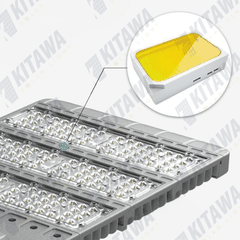 [100W] Đèn bàn chải công trình năng lượng mặt trời Kitawa 100W BCCT013