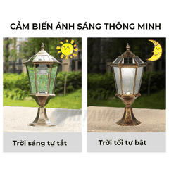 Đèn Trụ Cổng Năng Lượng Mặt Trời SV143