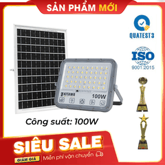 [100W] Đèn Pha Chống Chói Năng Lượng Mặt Trời 100W KITAWA - DP15.100