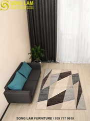 Thảm sofa sợi ngắn 3D nhập khẩu Thổ Nhĩ Kỳ PRIZMA PR1010