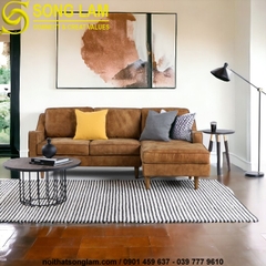 Ghế sofa cao cấp da bò Sông Lam Dallas Scandinavian SUH0111