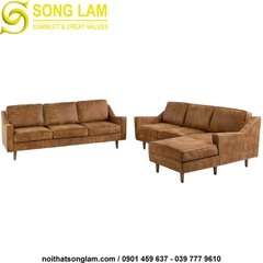 Ghế sofa cao cấp da bò Sông Lam Dallas Scandinavian SUH0111