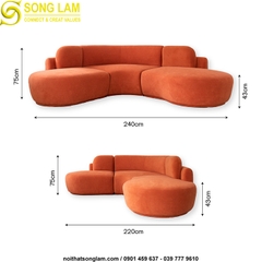 Ghế sofa modul Sông Lam Naked SUM0116