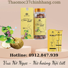 COMBO 5 KẸO SÂM TỐ NỮ XMAX MYCHI TẶNG 1 KEM MASSAGE TĂNG VÒNG 1 MYCHI