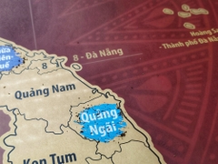 Vietnam Scratch Map Red Velvet Edition