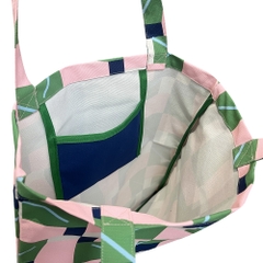 'Pink Green Pinwheel' Graphic Tote Bag