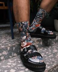 Samurai Over-print Socks by FISHE